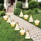Big Dot of Happiness Golden Birthday - Lawn Decorations - Outdoor Happy Birthday Party Yard Decorations - 10 Piece